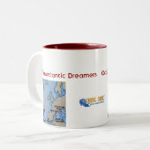 2 Couleurs couleur à l'intérieur de tasse (Devant gauche)