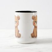 2 Couleurs Coupe de tasse d'ours mignon (Centre)