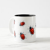 2 COULEURS COUVERT DANS LA TASSE DE COCCINELLES (Devant gauche)