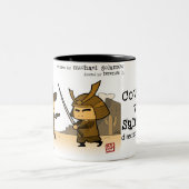 2 Couleurs Cowboy contre la tasse samouraï (Centre)