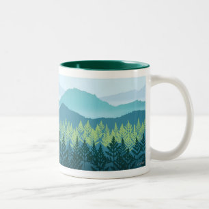 2 Couleurs Crèche de montagne 11 onces. tasse