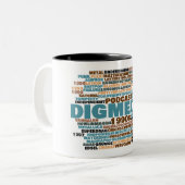 2 Couleurs Creusez-moi expriment la tasse à deux tons de (Devant gauche)