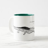 2 Couleurs Crocodile, j'ai été une secousse, tasse animale (Devant gauche)
