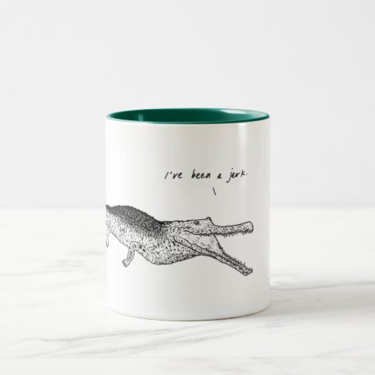 2 Couleurs Crocodile, j'ai été une secousse, tasse animale (Centre)