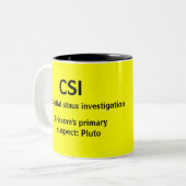 2 Couleurs CSI - une tasse du GEEK TV (Devant gauche)