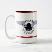 2 Couleurs Cthulhu est ma tasse ROUGE de RAYURE de co-pilote (Gauche)