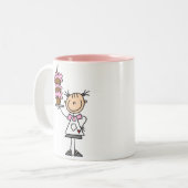 2 Couleurs Cuisson d'une tasse de gâteau (Devant gauche)