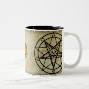 2 Couleurs Culte de la grande tasse de pentagone étoilé de