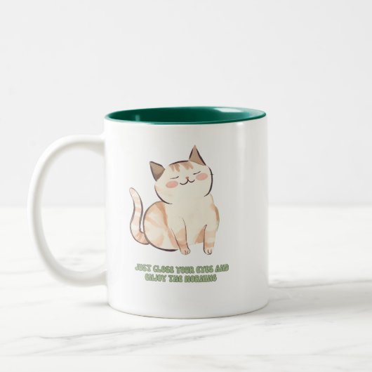 2 Couleurs Cute chatte tasse pour amoureux de les chats (Gauche)