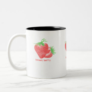2 Couleurs Cute tasse de café fraise
