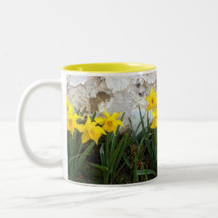 2 Couleurs Daffodique thé et café tasse
