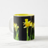 2 Couleurs Daffodique thé et café tasse (Devant gauche)