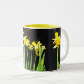 2 Couleurs Daffodique thé et café tasse (Devant droit)
