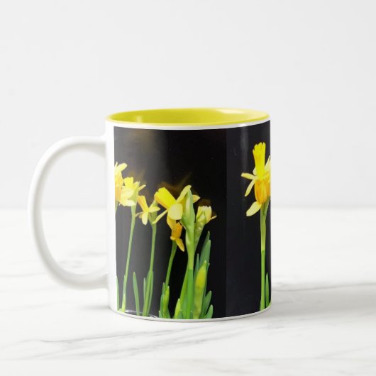 2 Couleurs Daffodique thé et café tasse (Gauche)