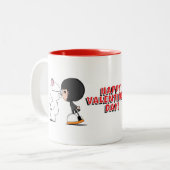 2 Couleurs D'amour tasse de Pythagore maintenant (Devant gauche)