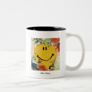 2 Couleurs De kooning la tasse heureuse de visage