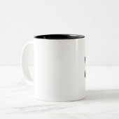 2 Couleurs Déchets comiques - simples - gauchers - tasse (Devant gauche)