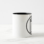 2 Couleurs Déchets comiques - simples - gauchers - tasse (Centre)