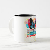 2 Couleurs défi d'été thème café tasse (Devant gauche)