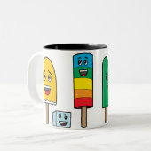 2 Couleurs Défilé de Popsicle - tasse (Devant gauche)