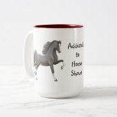 2 Couleurs Dépendant dans la tasse de Gaited Saddlebred de (Devant gauche)