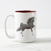 2 Couleurs Dépendant dans la tasse de Gaited Saddlebred de (Gauche)