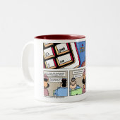 2 Couleurs Dernière tasse de page d'Internet ! (Devant gauche)