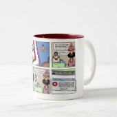 2 Couleurs Dernière tasse de page d'Internet ! (Devant droit)