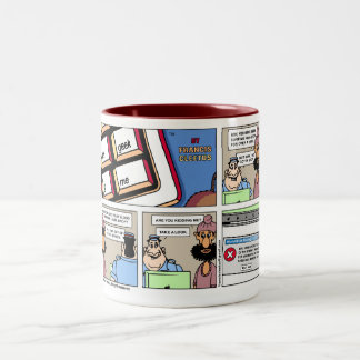 2 Couleurs Dernière tasse de page d'Internet !