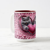 2 Couleurs Des câlins chauds dans la tasse de café spéciale d (Devant gauche)