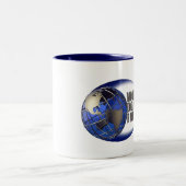 2 Couleurs Deux tasse du ton 15oz WDF (Centre)