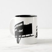 2 Couleurs Dieu dit Quit It Billboard tasse (Devant gauche)