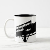 2 Couleurs Dieu dit Quit It Billboard tasse (Gauche)