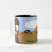 2 Couleurs Dindes dans la tasse d'automne (Devant gauche)