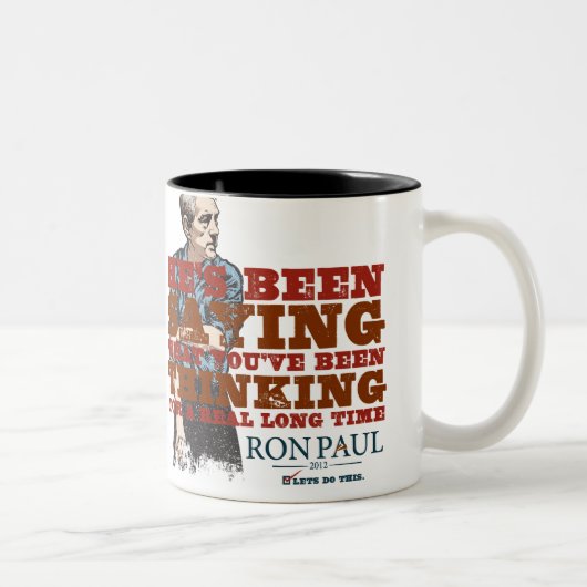 2 Couleurs Disant ce que vous pensez la tasse (Droit)