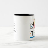 2 Couleurs "Docteur" tasse (Centre)