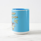 2 Couleurs Dole whps et voyages polynésiens tasse de café (Centre)