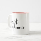 2 Couleurs Domestique de calligraphie d'honneur, tasse (Devant gauche)