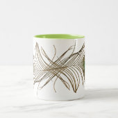 2 Couleurs Double de plume de paon - tasse (Centre)