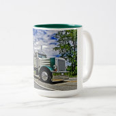2 Couleurs Double tasse de D Peterbilt 379 (Devant droit)