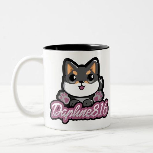 2 Couleurs Double tasse dégrossie de Daphne 816 (Gauche)
