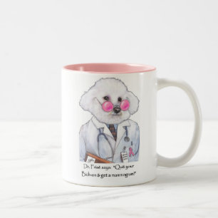 2 Couleurs Dr. Bizou Frise sur la tasse de mammographies