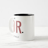 2 Couleurs DR Mugs, tasse de café médecin (Devant gauche)