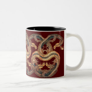 2 Couleurs Dragonada - une tasse de Hokusai