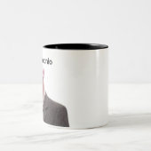 2 Couleurs drôle mème de chat antonio tasse design (Centre)