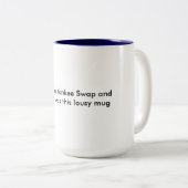 2 Couleurs Échange de Yankee - tasse drôle (Devant droit)