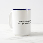 2 Couleurs Échange de Yankee - tasse drôle (Devant gauche)