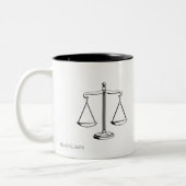 2 Couleurs Échelles de justice - tasse (Gauche)