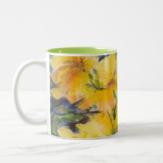 2 Couleurs Éclaboussure de tasse jaune (Gauche)