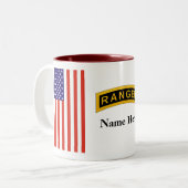 2 Couleurs École de garde forestière d'armée - tasse à deux (Devant gauche)